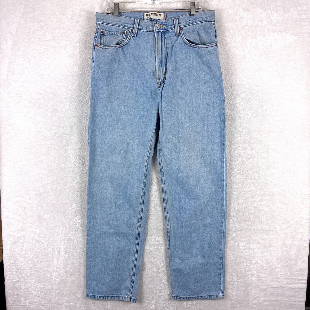 VTG Levis 550 Jeans Men 34x34 (34x33) Relaxed Fit Tapered Leg Preppy Classic Y2K